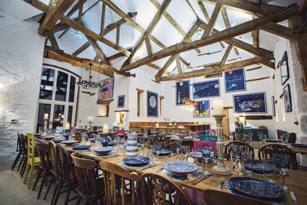 Rent party house, cottage and glamping site with event barn WernY_Cwm