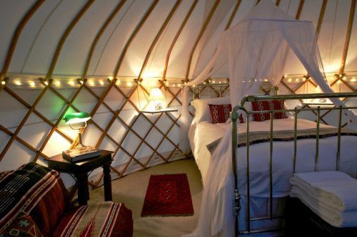 luxury furnished yurts