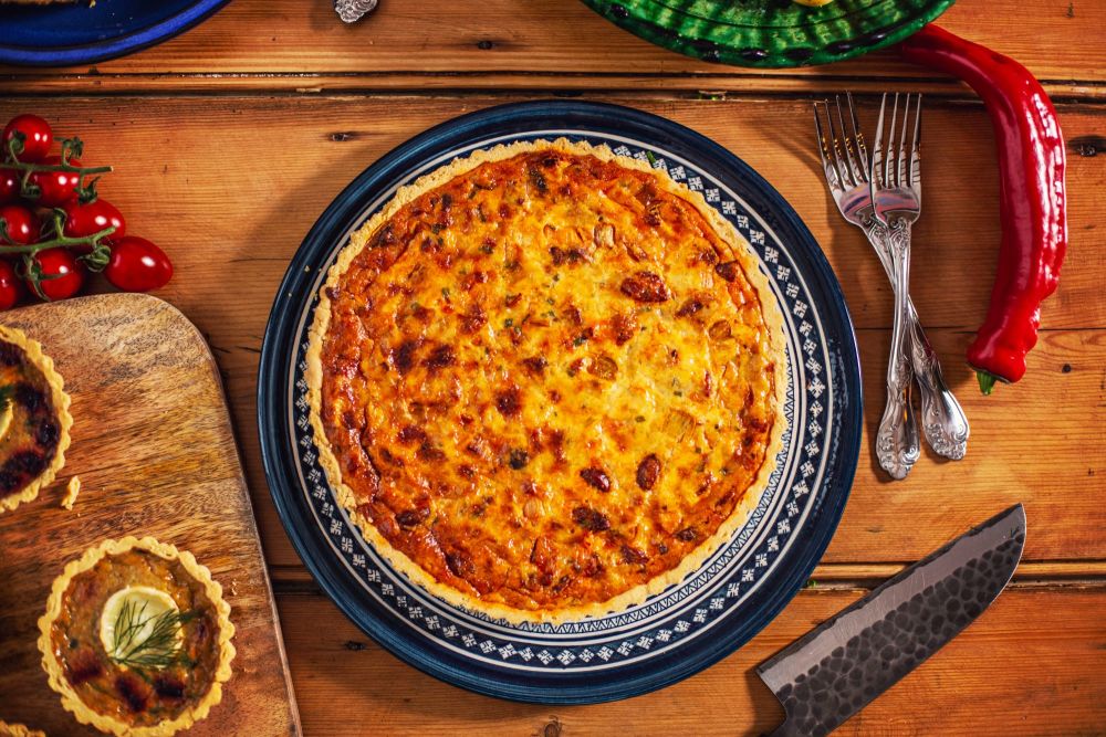 Chorizo, Leek & Manchego Quiche
