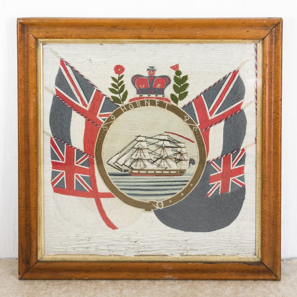 Sailor's Woolwork Ships Picture