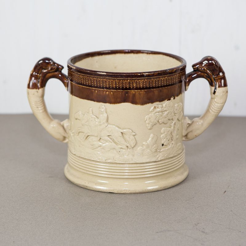 19th C. Salt Glaze Loving Mug £75.00
