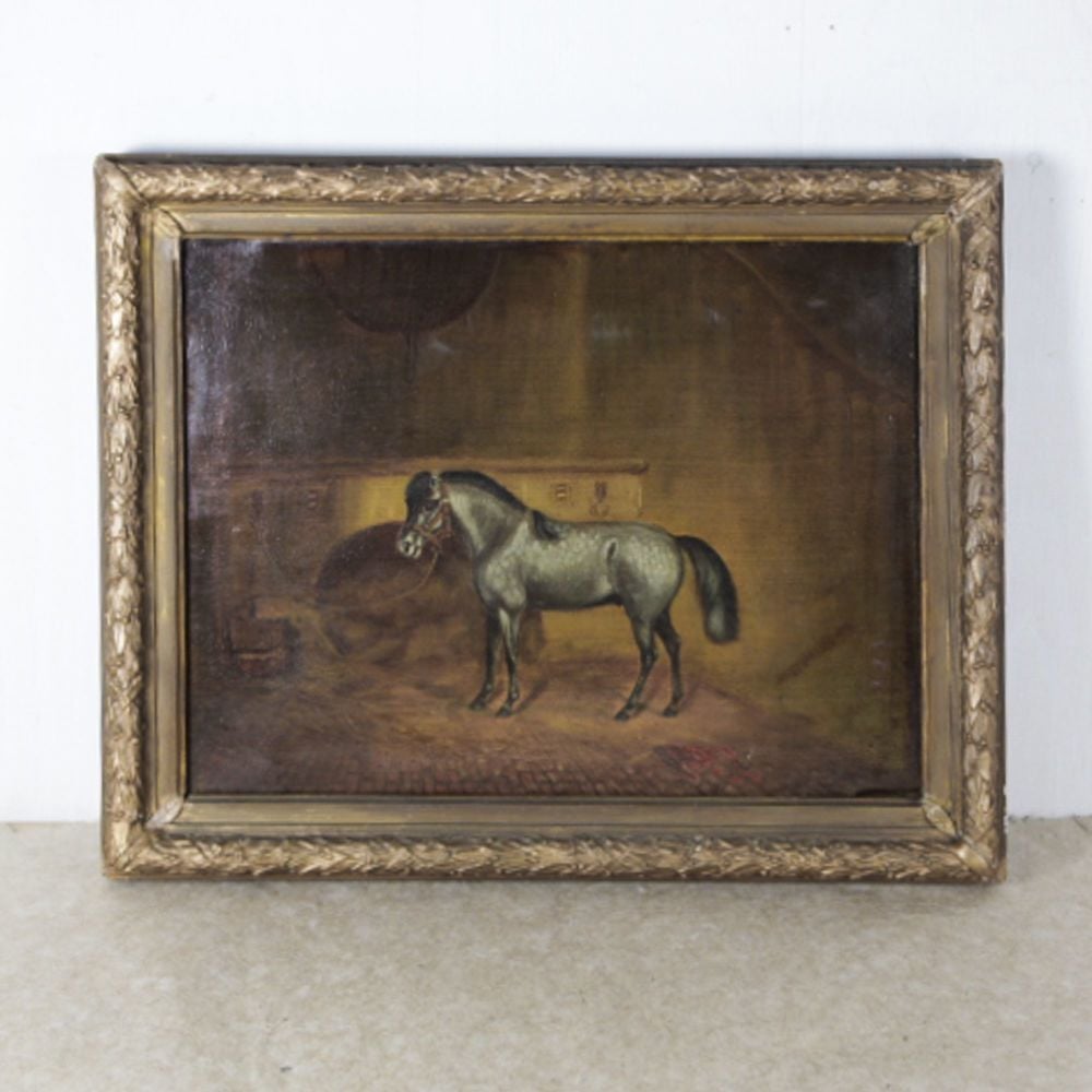 19th C. Oil Painting of a Miniature Horse or Pony £535.00