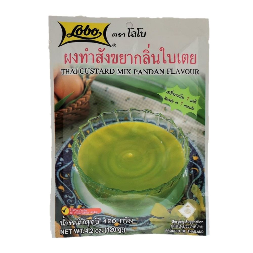 Lobo Thai Custard Mix Pandan Flavour 120g