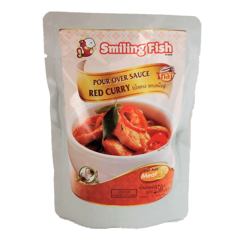 Smiling Fish Red Curry Pour Over Sauce 250g