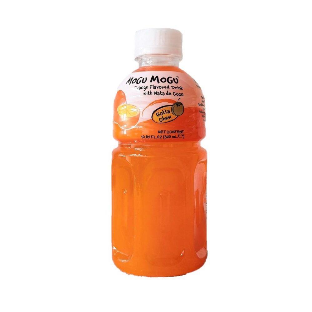Mogu Mogu Orange  Flavoured Drink with Nata de Coco 320ml