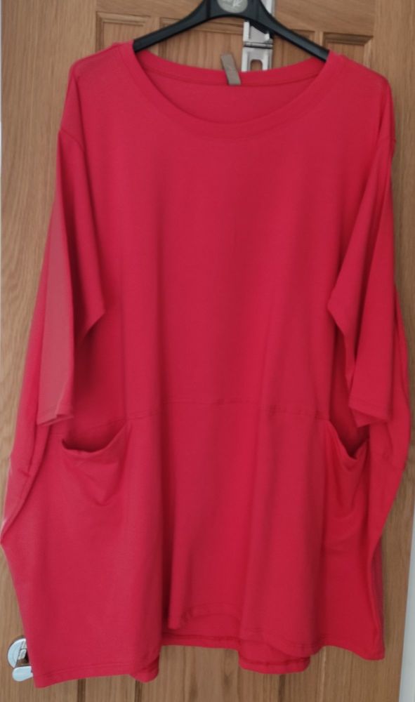 Coral Long Line Top