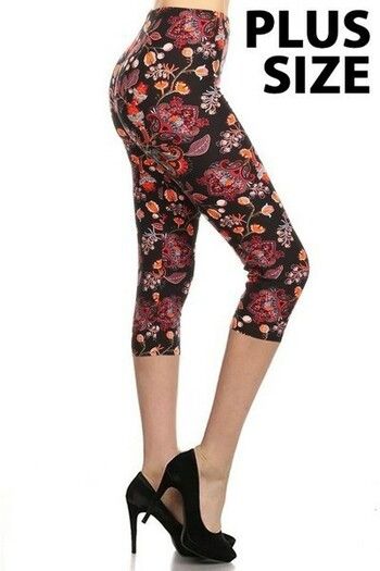 Dramatic Floral Capri's