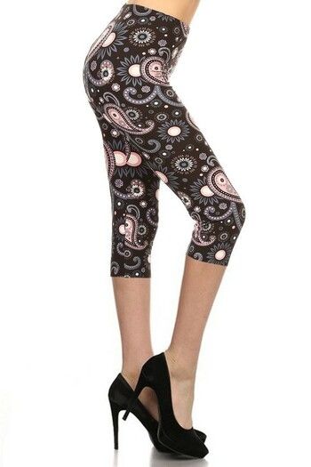Happy Paisley Capri's