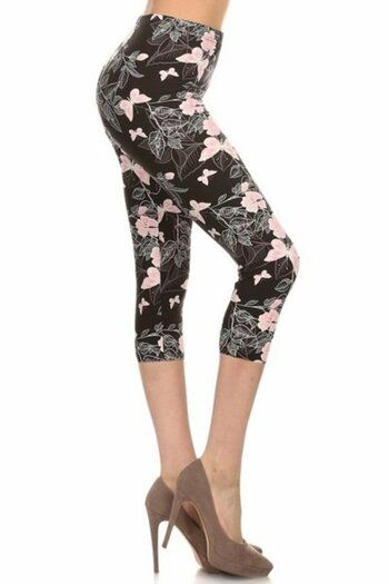  Pink  Butterfly Capri's