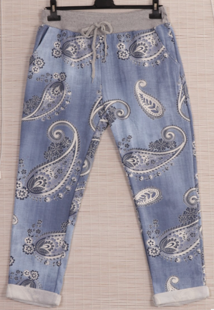 Paisley Joggers (Blue, Light blue or Black)