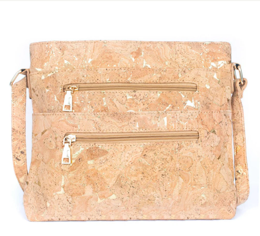 Molten Gold Cork Handbag