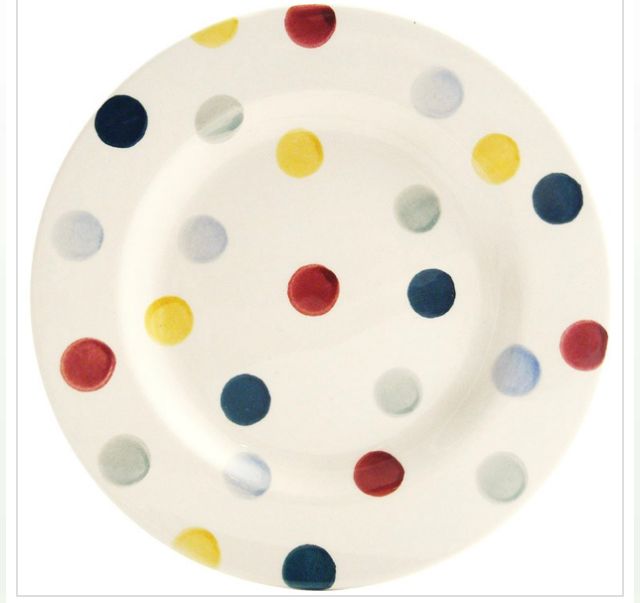 Polka Dot 6 & 1/2 Inch Plate