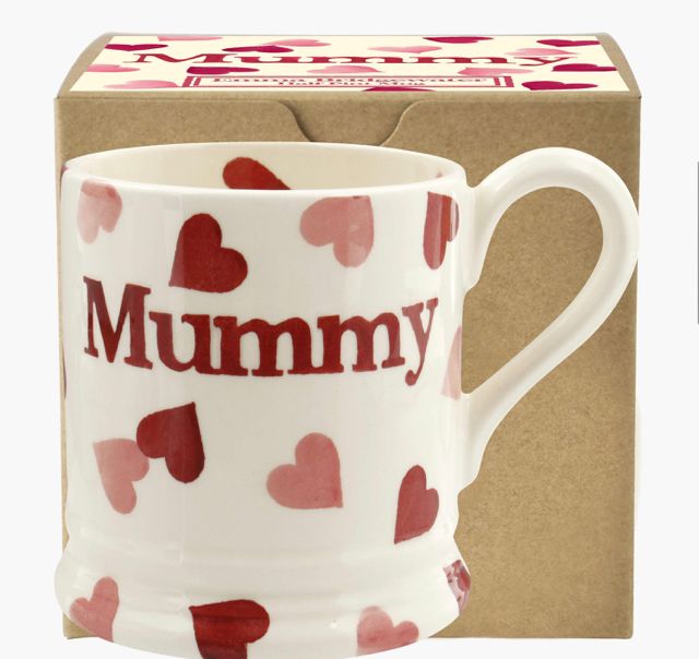 Pink Hearts Mummy half pint Mug