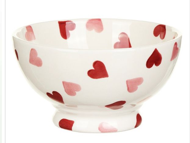 Pink Heart French Bowl