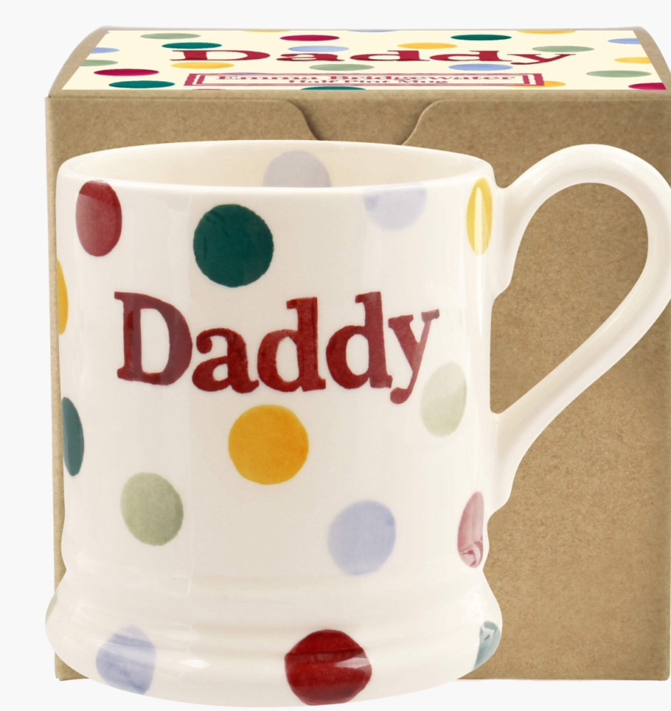 Polka Dot Daddy 1/2 pint mug