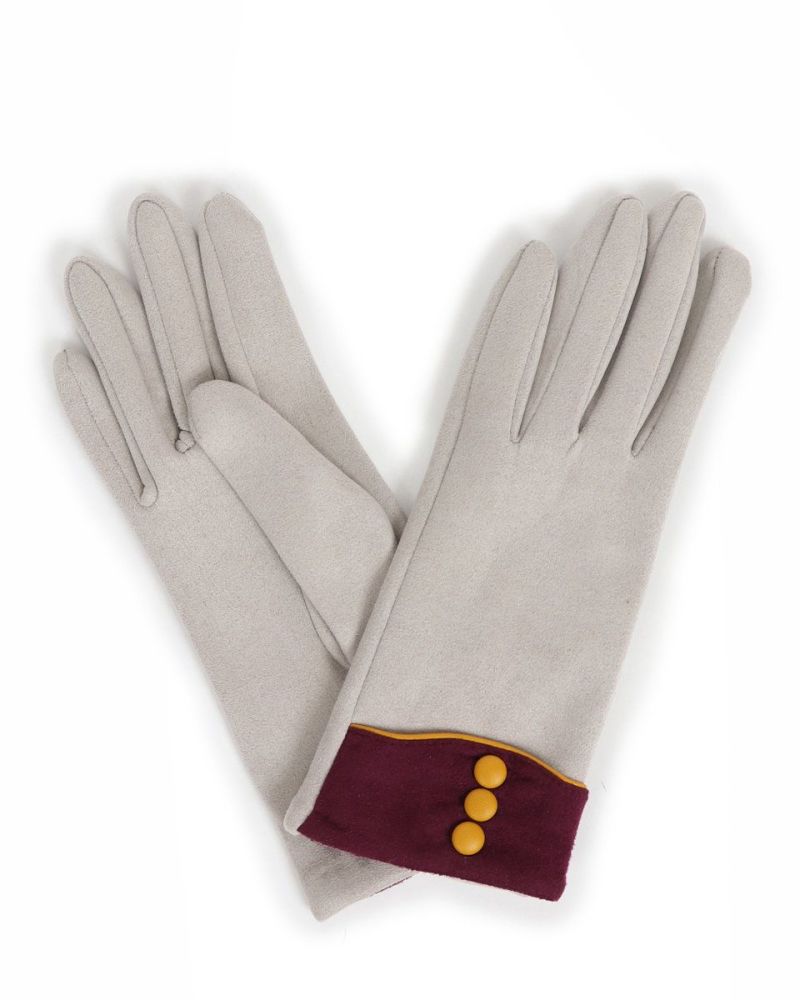 Powder Cassie Gloves - Pale Grey