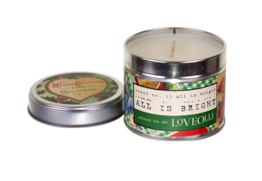 Loveolli All is Bright Christmas Candle