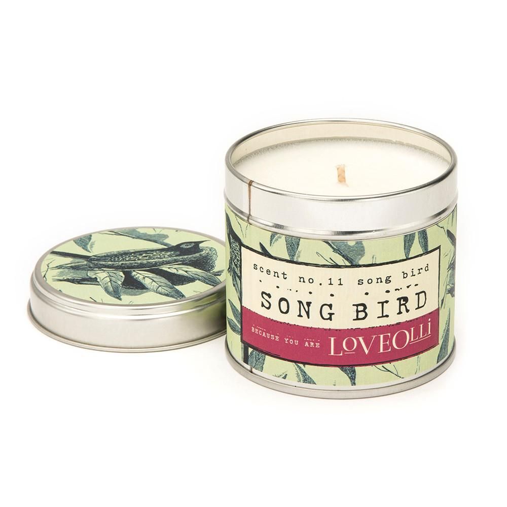 Loveolli Songbird Tin Candle