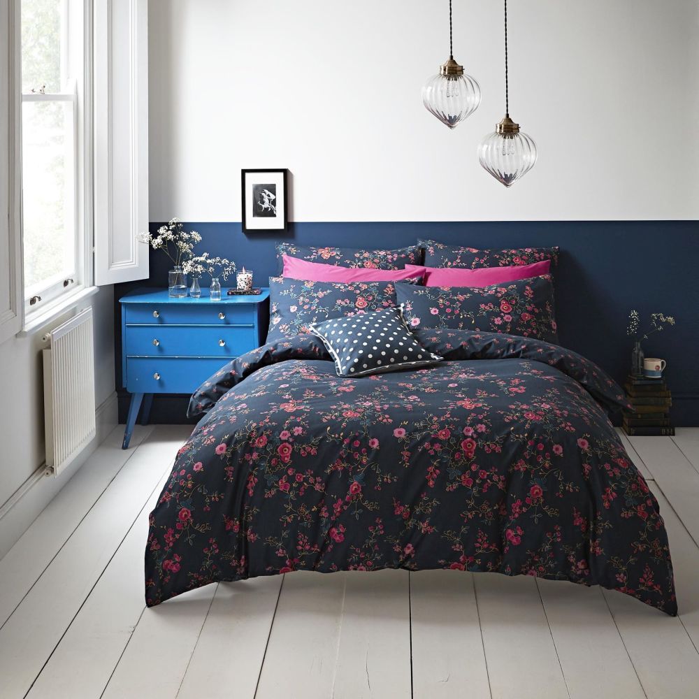 Millfield Blossom Navy single Bed Cover- Cath Kidston