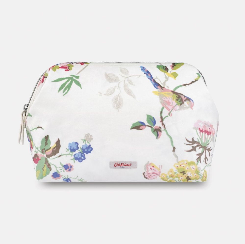 Birds and Roses Frame Cosmetic Bag