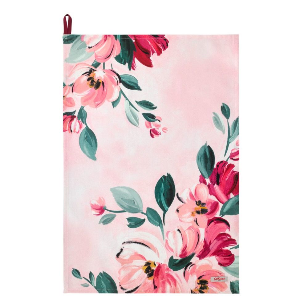 Paintbox Flowers Tea-towel