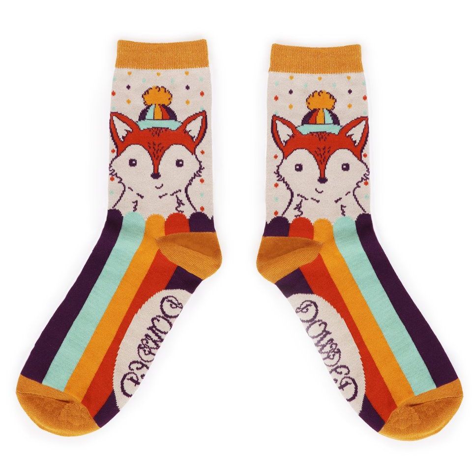 Rainbow Fox Socks