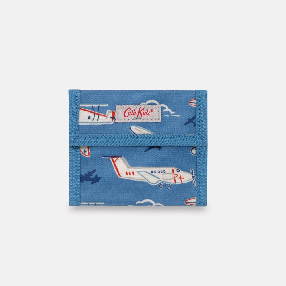 Aeroplane Blue Wallet
