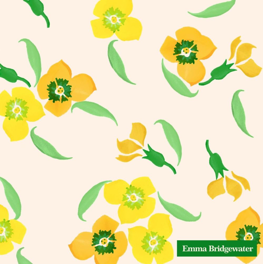 Yellow Wallflower Napkins