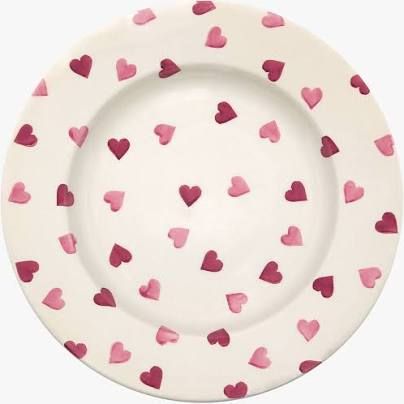 Pink Hearts 10 1/2 " Plate