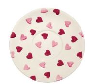 Pink Hearts Large Saucer