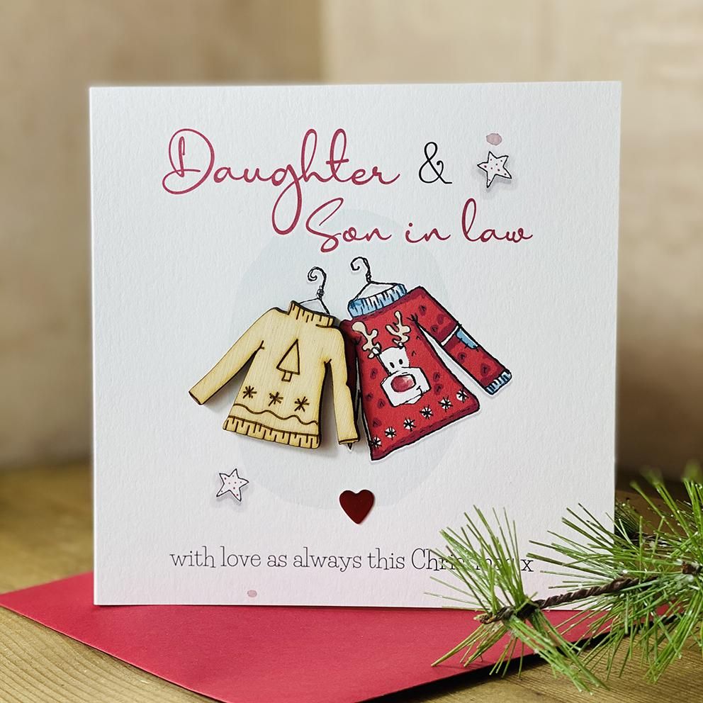 Daughter&Family/ Daughter& Son Christmas Cards