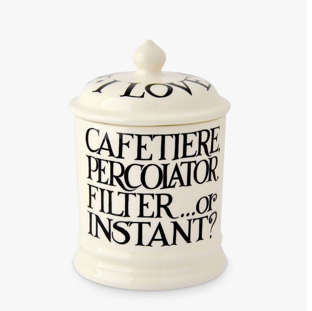 Black Toast Coffee Canister