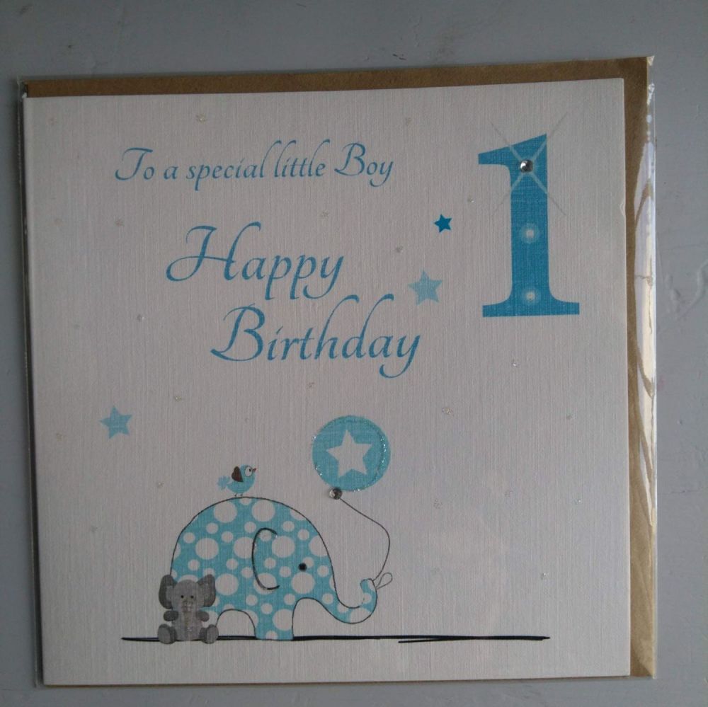 1st Birthday Boy Card