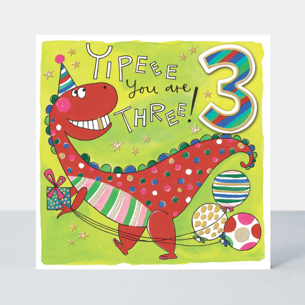 Age 3 Birthday Cards