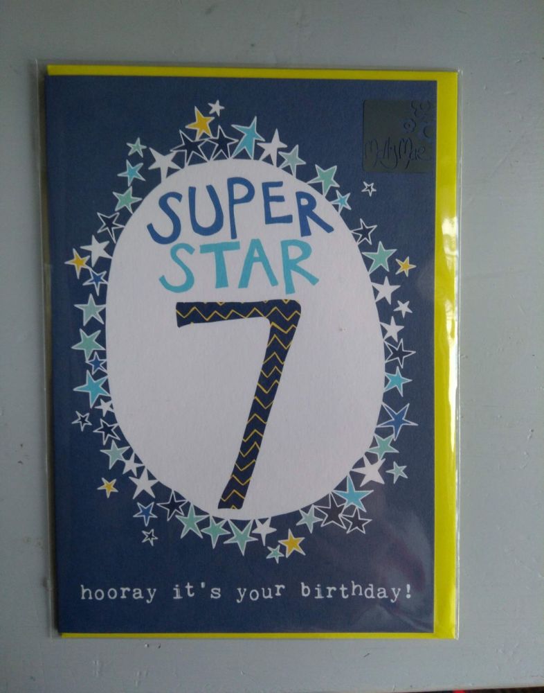 7th Birthday Boy Card