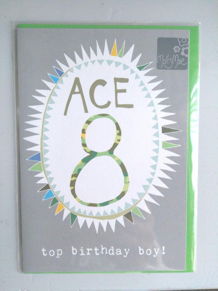 8th Birthday Boy Card