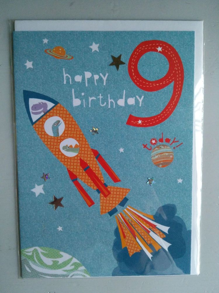 9th Birthday Boy Card 