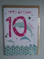 10th Birthday Girl Card