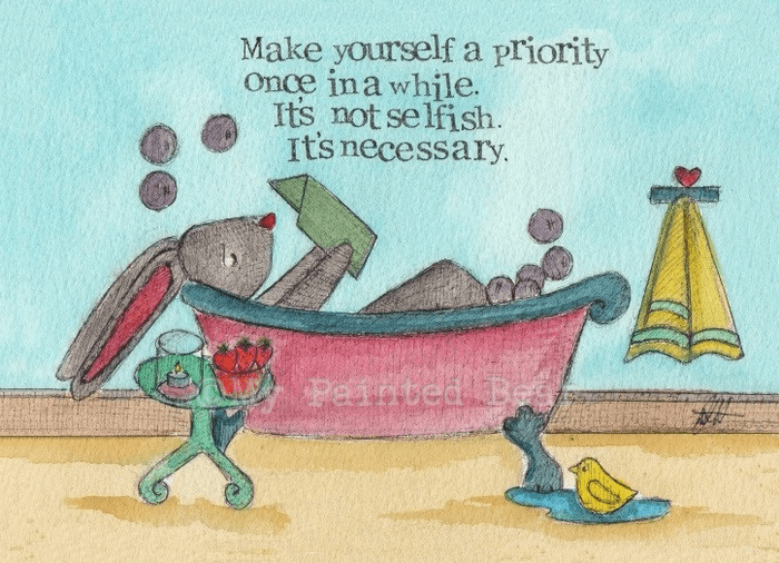 Make yourself a priority framed print
