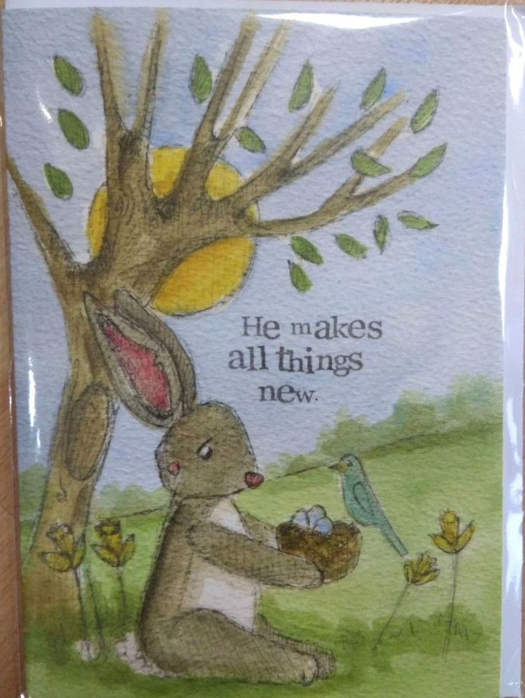 He makes all things new Card