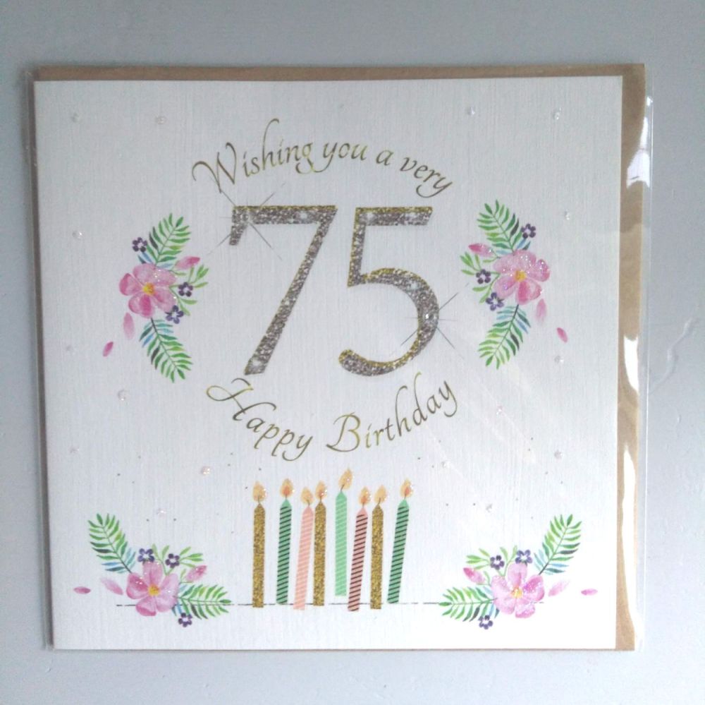 75th birthday card