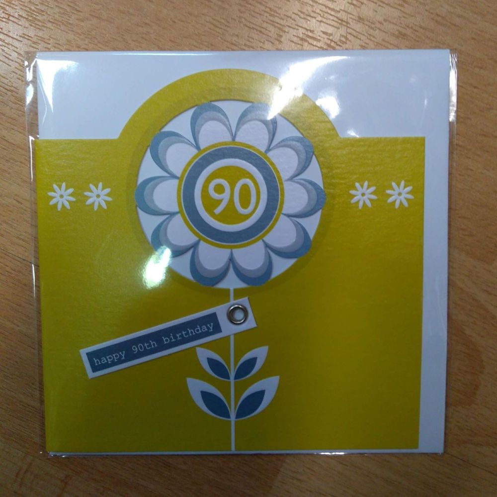 90th Birthday Card