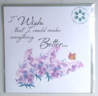 I wish I could make everything better Sympathy Card
