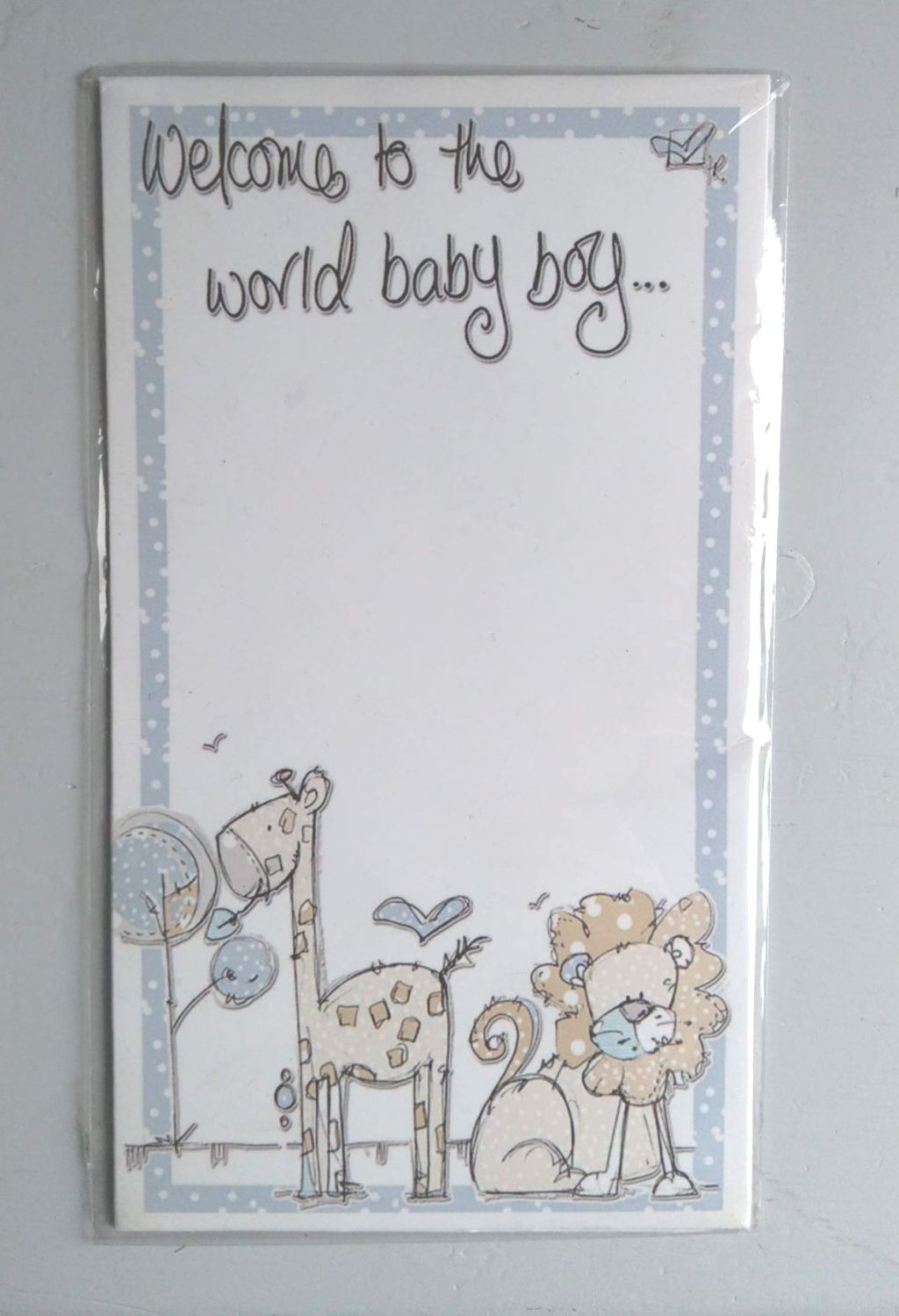 Baby Boy Card/ Money Wallet