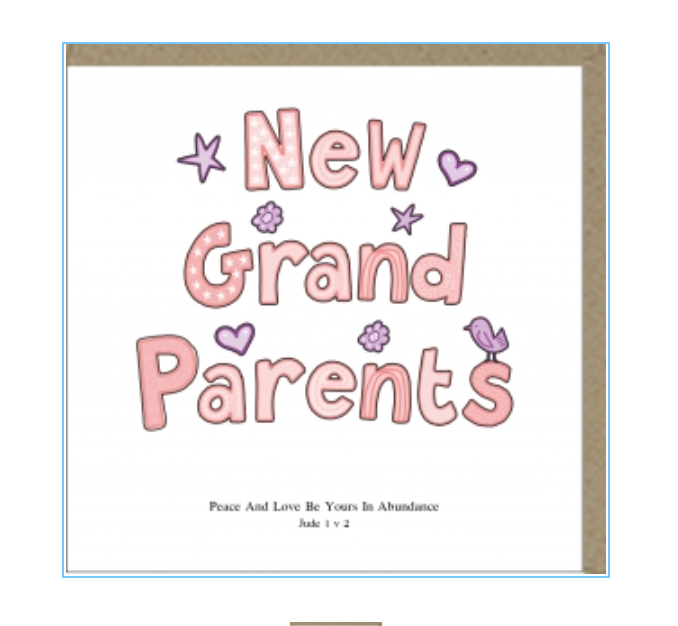 New Granddaughter/ Grandparents Card