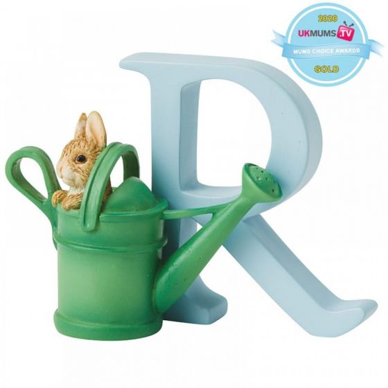 Peter Rabbit Letter R- Peter Rabbit in watering can