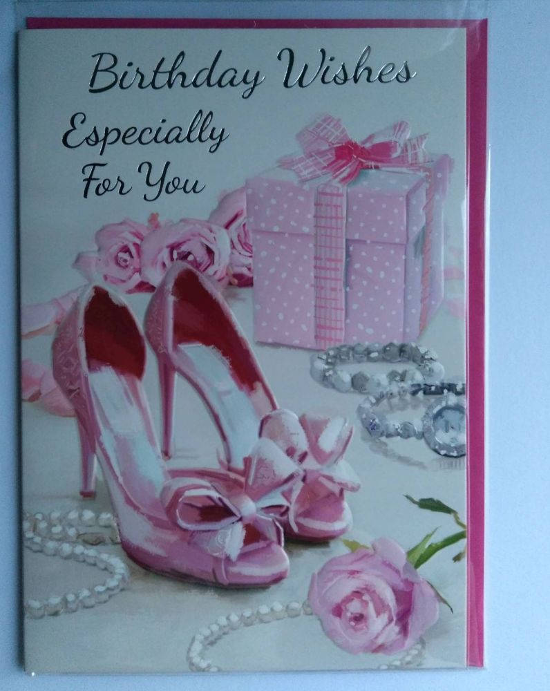 Birthday Card- Pink Shoes