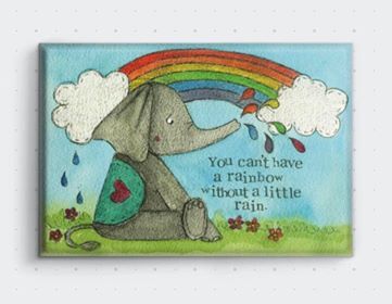 A Rainbow fridge magnet- My Painted Bear