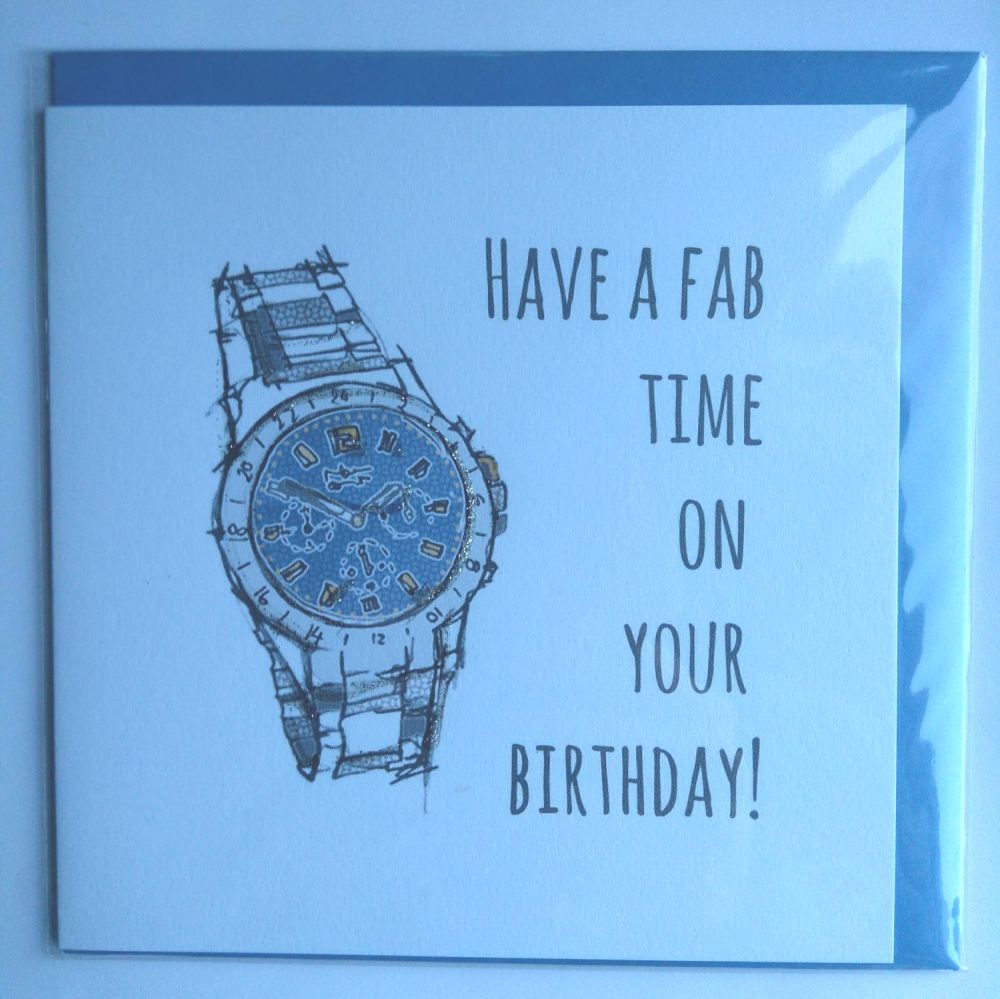 Birthday Card- Watch