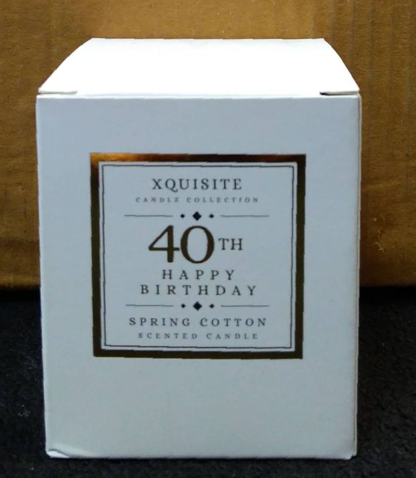 40th Birthday Candle
